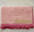 Tapis rose avec prénom personnalisé