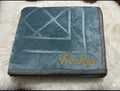 Tapis personnalisé bleu
