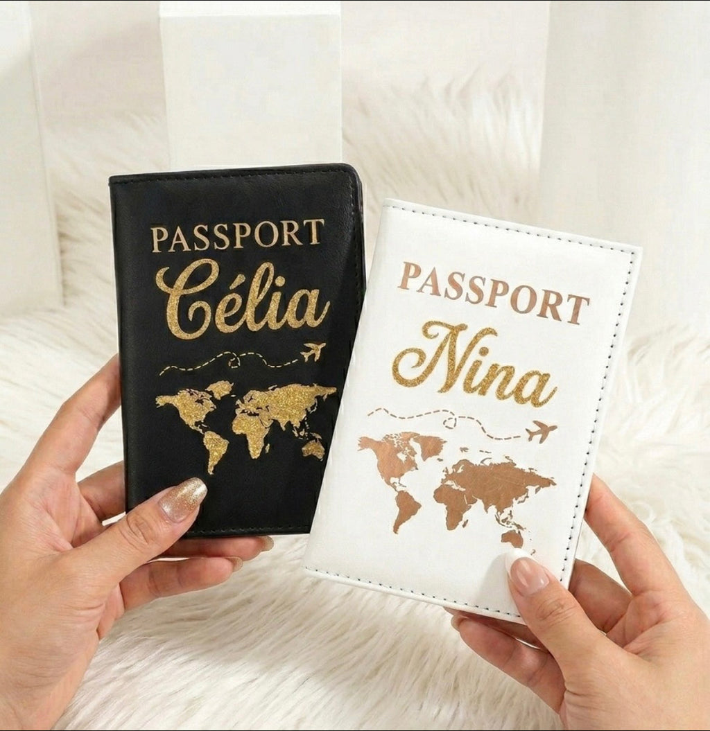 Pack 4 Étuis Passeport – Duo de Couleurs Personnalisé