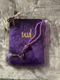 Mini Coran & Tasbih – Violet